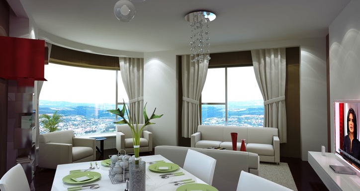 Excellent Value Sisli Apartment - City view lounge