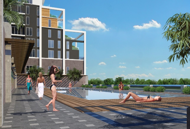 Investment opportunity in Istanbul - Communal swimming pool