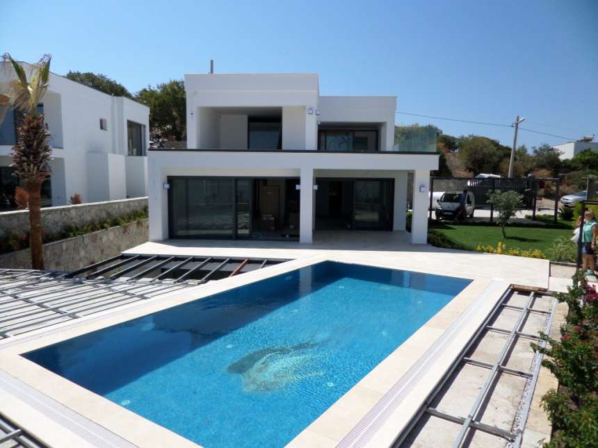 New Build - Sea View Yalikavak Villa - Exterior and pool