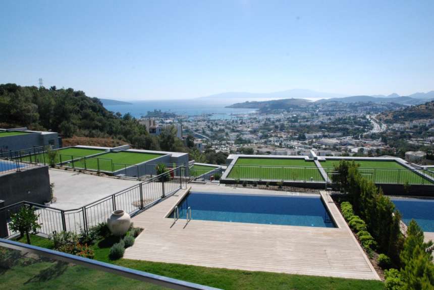Luxury Bodrum Town Sea View Apartments - Private pool and views