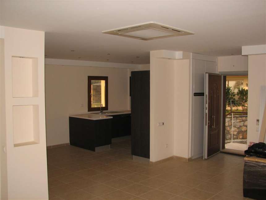 Bodrum Town Castle View Apartment - Living area