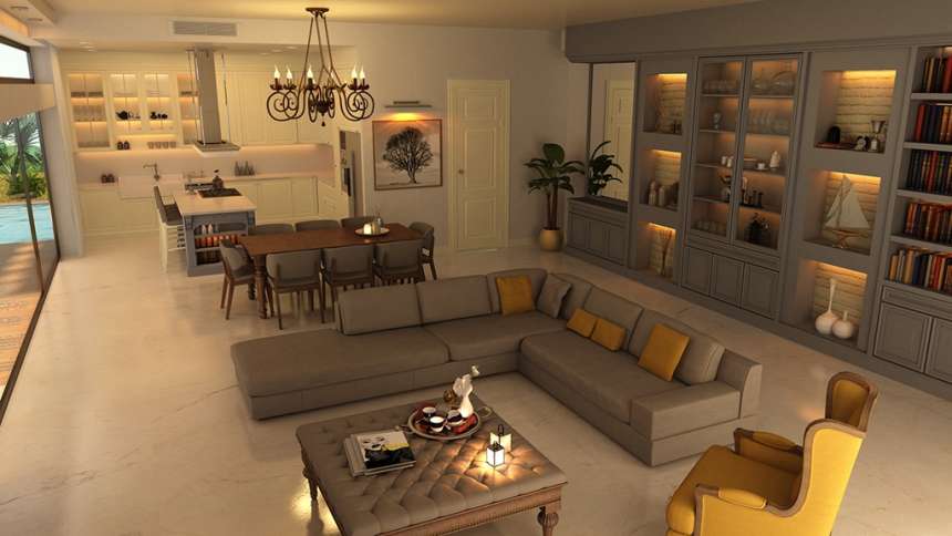 Off-plan Luxury Uzumlu Bungalow - Interior image living area