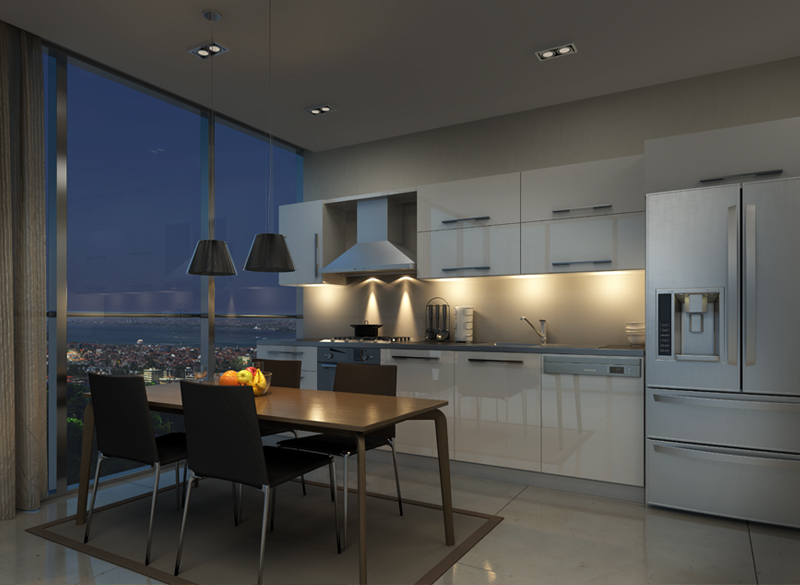Bosphorus View Istanbul Apartments - Kadikoy - Sample interior image, kitchen/diner