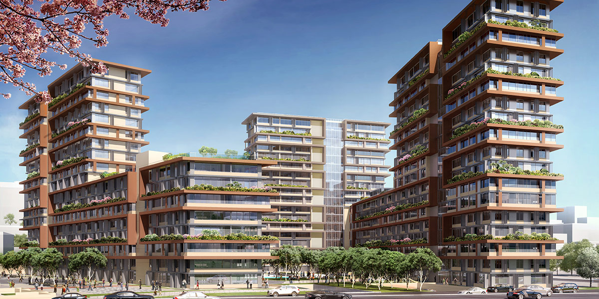 Central Istanbul Property - Topkapi - Complex image several low-rise towers