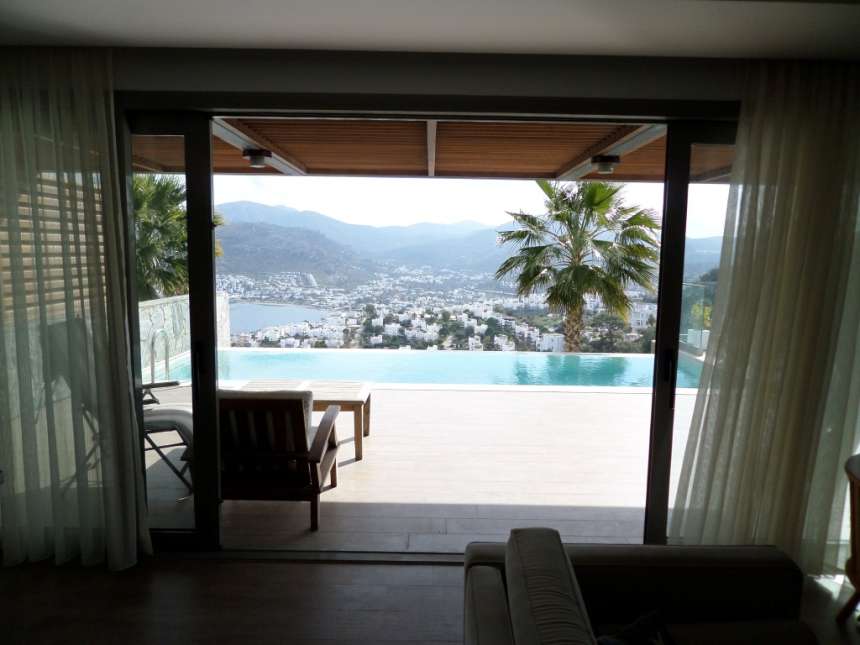 Stylish Sea View Villas - Gundogan - Terrace and views