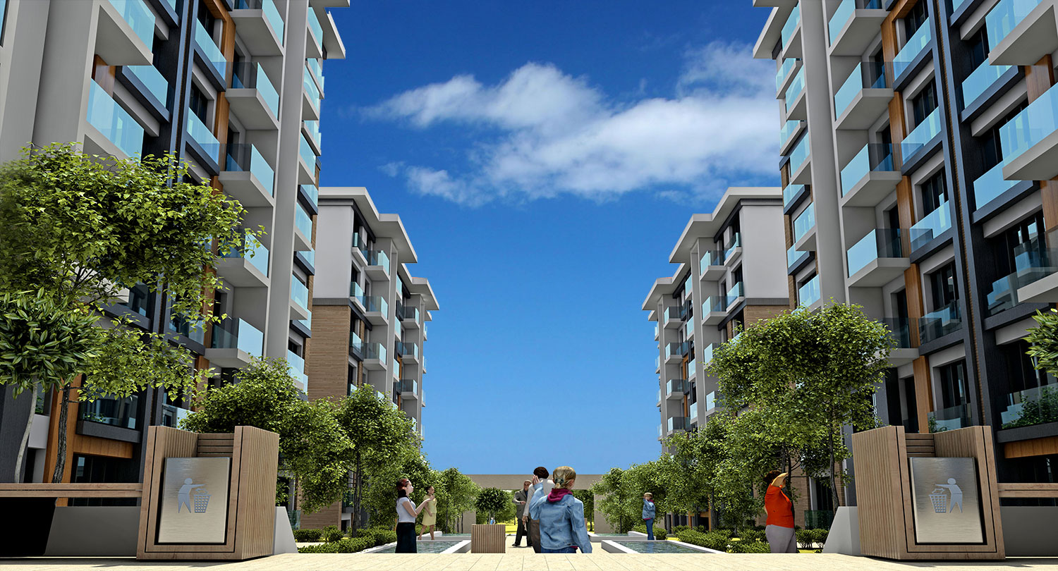 Modern Low-Rise Apartments In Istanbul - Complex view