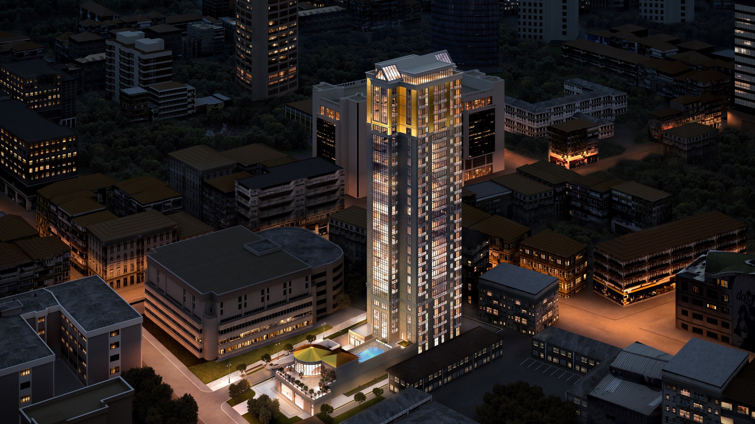 Turnkey Istanbul City Centre Apartments - Complex view