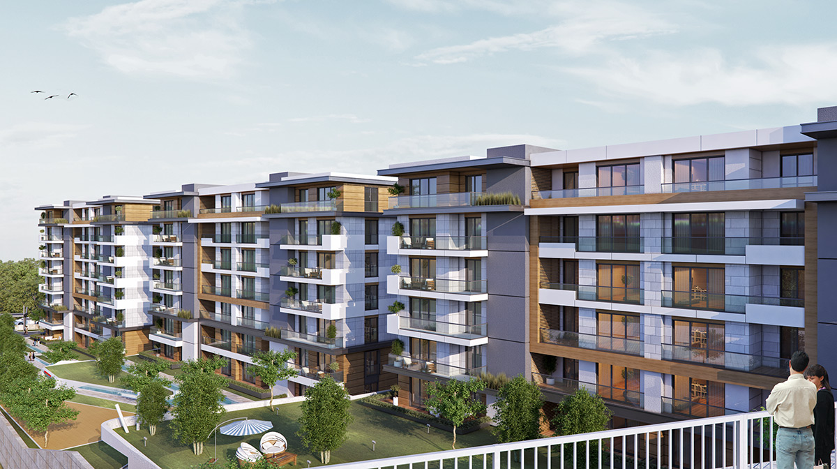 Unique Low-Rise Apartments - Bahcelievler - Landscaped gardens