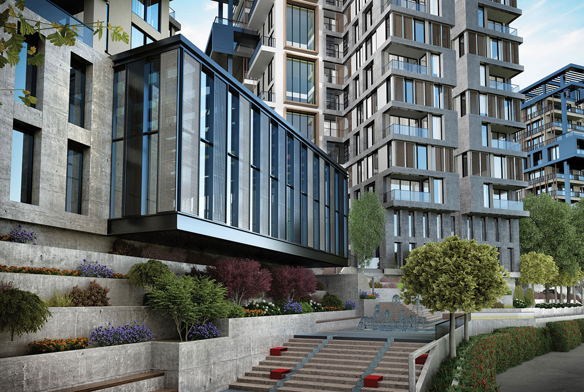 Off-Plan Apartments In Central Istanbul - Lanscaping