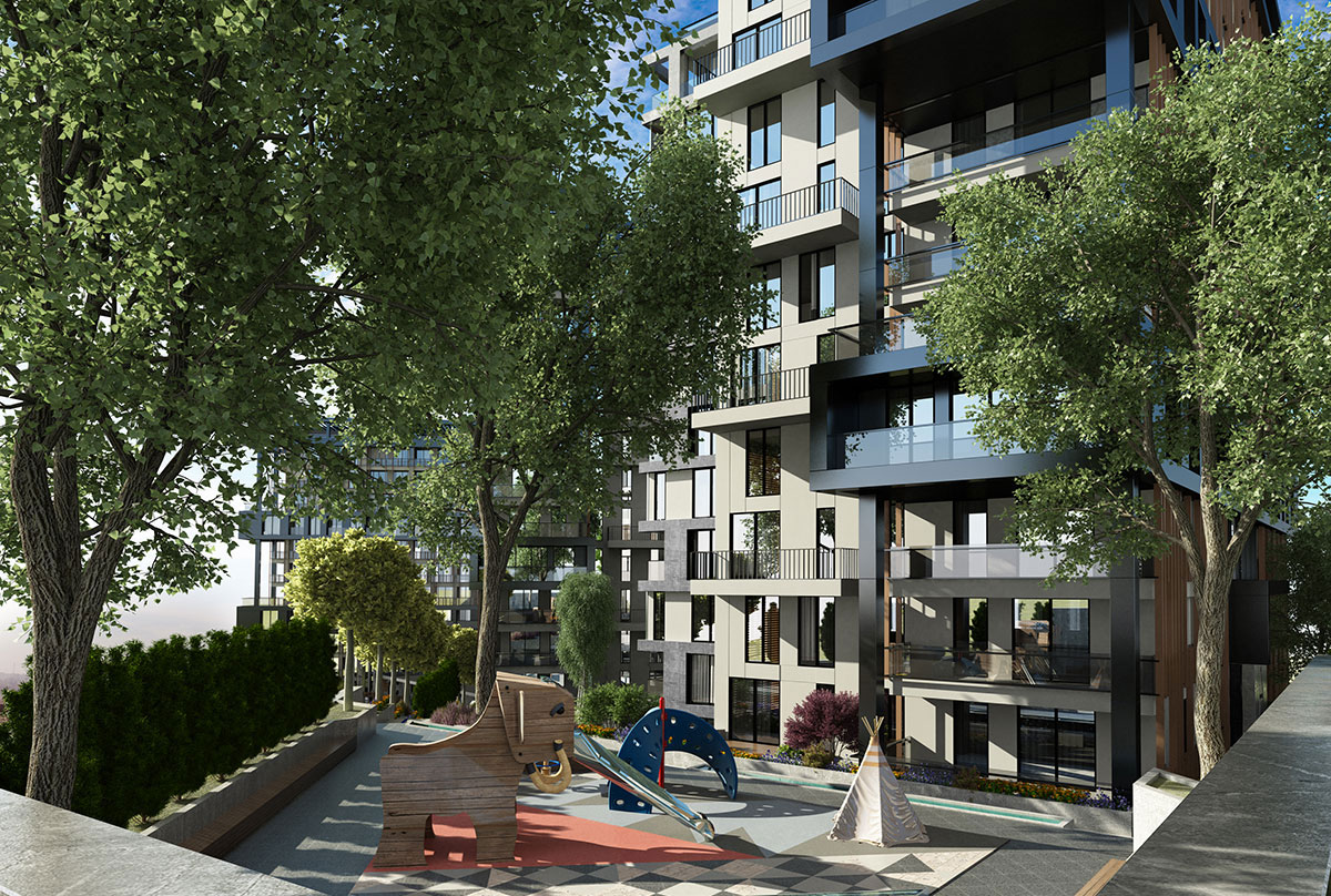 Off-Plan Apartments In Central Istanbul - Children's play area