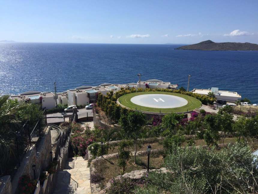 Exclusive Seafront Yalikavak Villa - Helipad and sea views