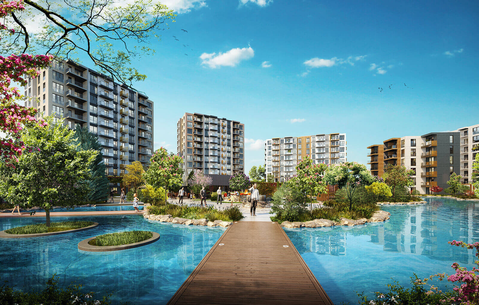 Istanbul Apartments With A Nature Setting -Inner compex image