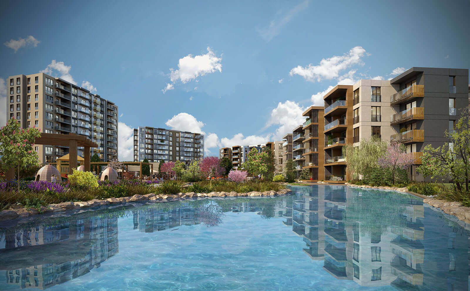 Istanbul Apartments With A Nature Setting - Huge water features