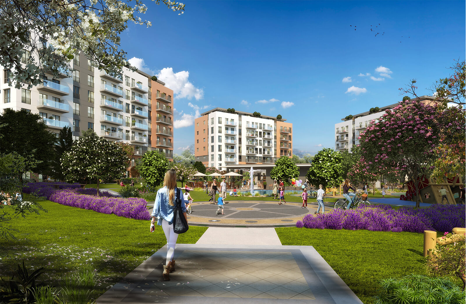 Off Plan Istanbul Apartments - Sultanbeyli - Stunning gardens