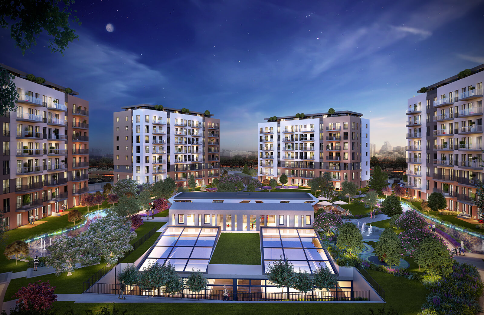 Off Plan Istanbul Apartments - Sultanbeyli - Complex view