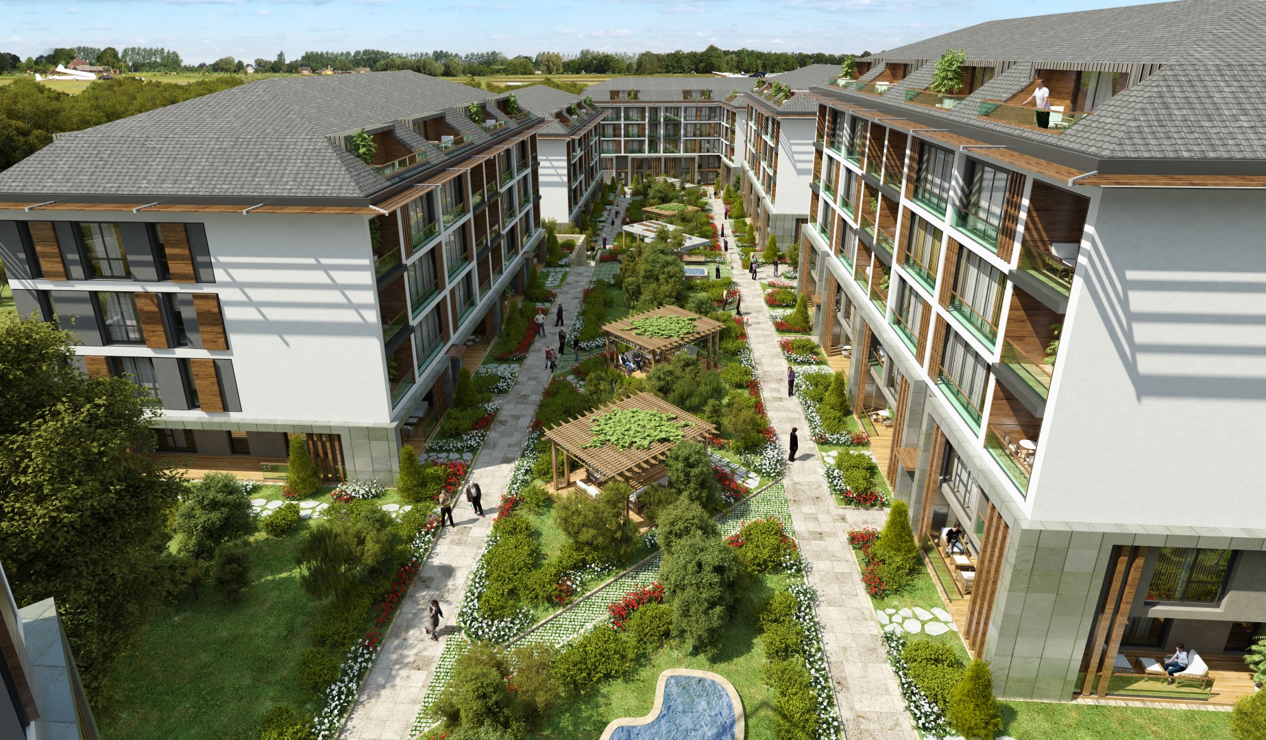 Luxury Istanbul Exclusive Homes - Landscaped garden areas