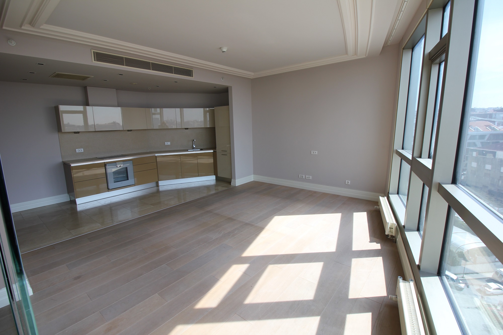 Luxury Apartment In Sisli, Istanbul -Open-plan living