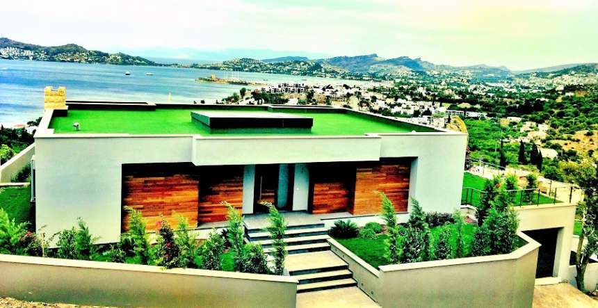 Yalikavak Marina View Luxury Villas - Rear entrance