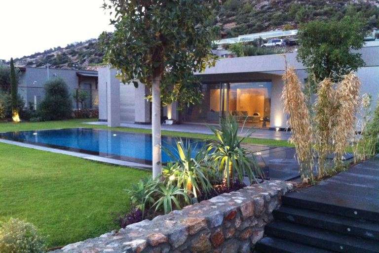 Luxury Sea View Bodrum Property - Exotic garden and pool