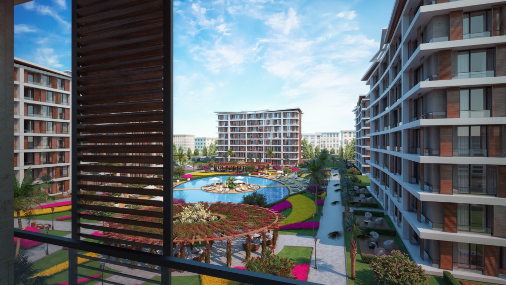 Luxury Lifestyle Istanbul Apartments - Beylikduzu - Landscaped gardens and pool