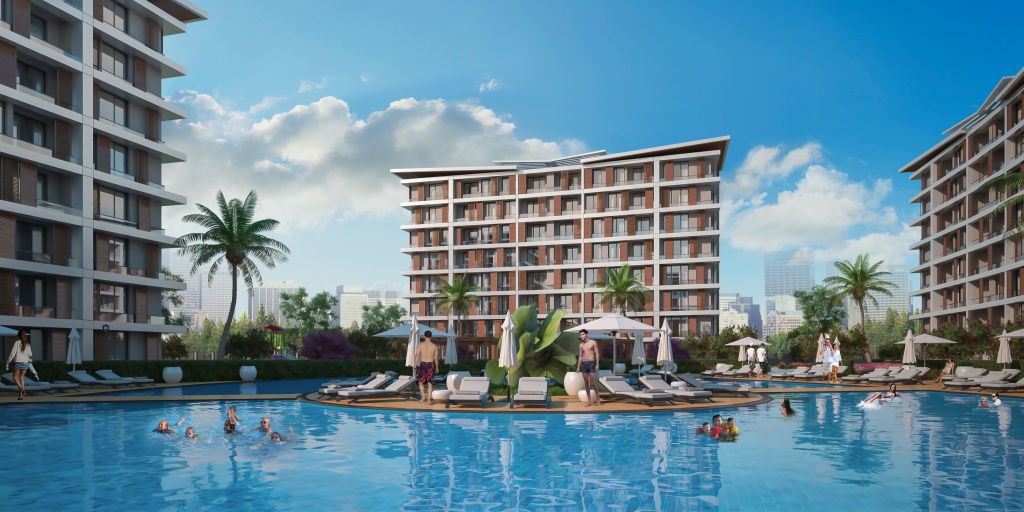 Luxury Lifestyle Istanbul Apartments - Beylikduzu - Huge communal pool