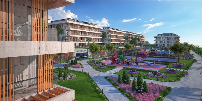 Sea View Apartments - Buyukcekmece, Istanbul - Gardens and park areas