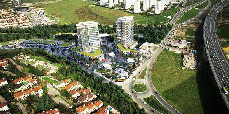 Bahcesehir Smart Home Apartments - Istanbul - Overhead site pland