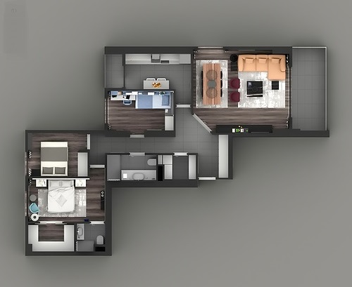 	 Ready To Move In Istanbul Apartments - Sample 3 bedroom floor plan