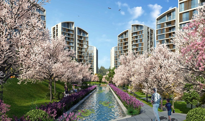 Off-Plan Nature View Apartments - Istanbul - Flowing water features