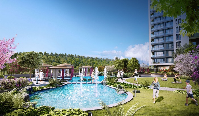 Istanbul Apartments - Riverside Location - Landscaping and water features