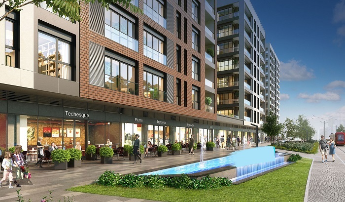 Istanbul Apartments - Riverside Location - Shopping street