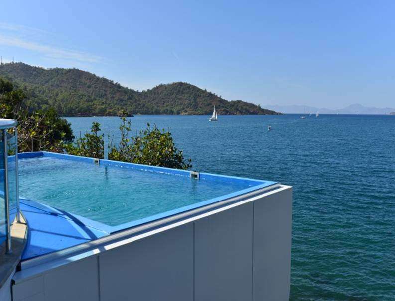 Sovalye Island Sea Front Luxury Villa - Panoramic view and infinity swimming pool