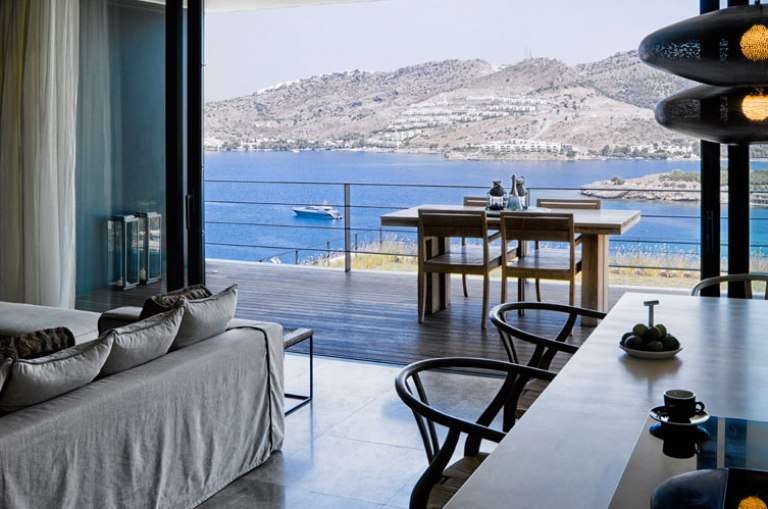 Yalikavak Villas - Sea Front Location - Sea view interior