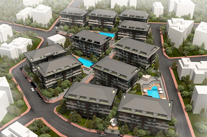Off-Plan Luxury Apartments|Tarabya Istanbul - Three-phase development plan
