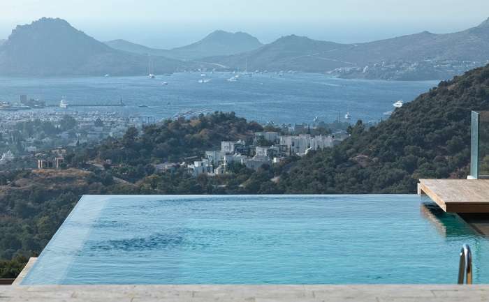 Panoramic Sea View Yalikavak Villa - Sea, town and Palmarina views