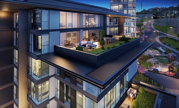 Off-Plan Istanbul Apartments - Smart Home - Roof terrace options