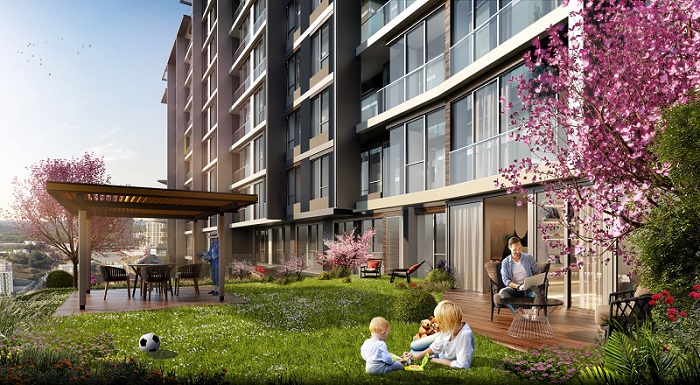 Istanbul Luxury Apartments - Off-Plan In Eyup - Garden teraces