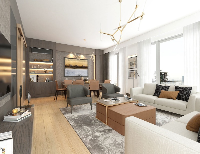 Istanbul Apartments - Affordable Off-Plan Prices - Stylish living area