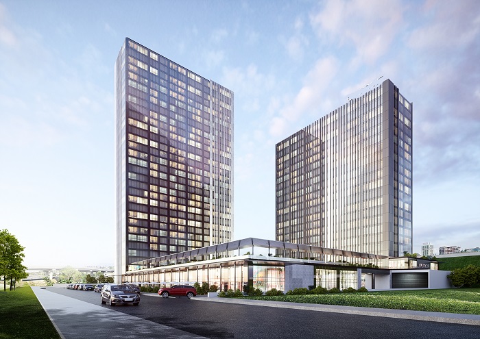 Luxury Istanbul Apartments - Basin Express - Modern glass facade