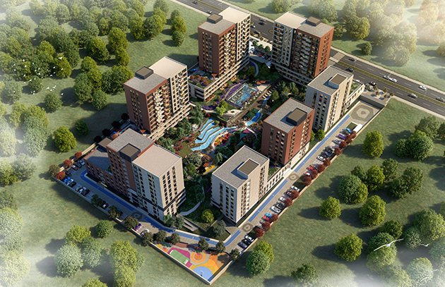 Modern Investment Apartments In Istanbul - Site plan