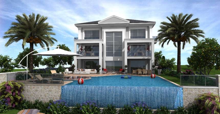 Luxury villa Ovacik with great views Exterior