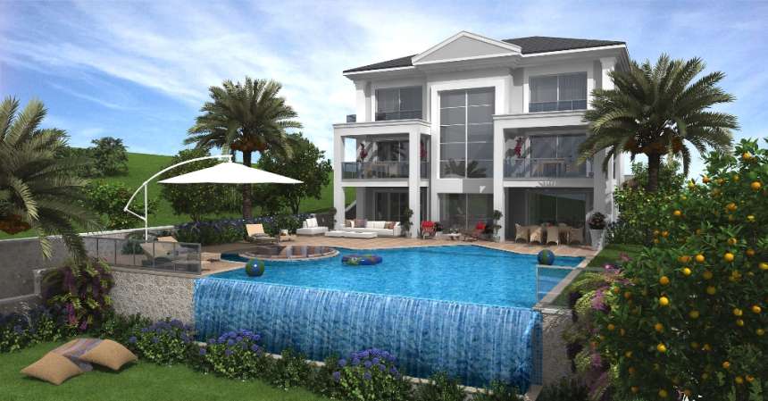 Luxury villa Ovacik with great views Exterior