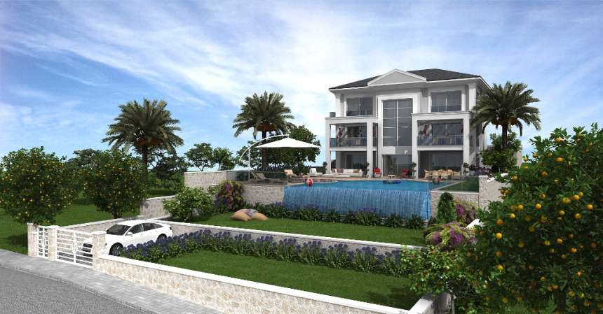 Luxury villa Ovacik with great views Exterior