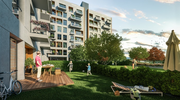 	 Lake View Apartments - Turnkey In Istanbul - Garden terrace or balcony