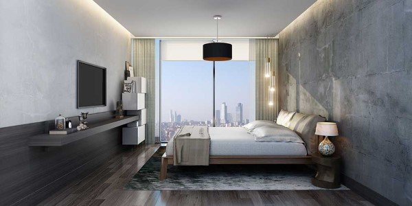 	 Levent luxury apartments sample bedroom