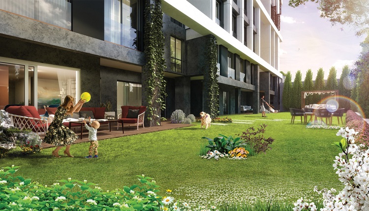 Luxury Apartments - Uskudar, Asian Istanbul - Garden terraces