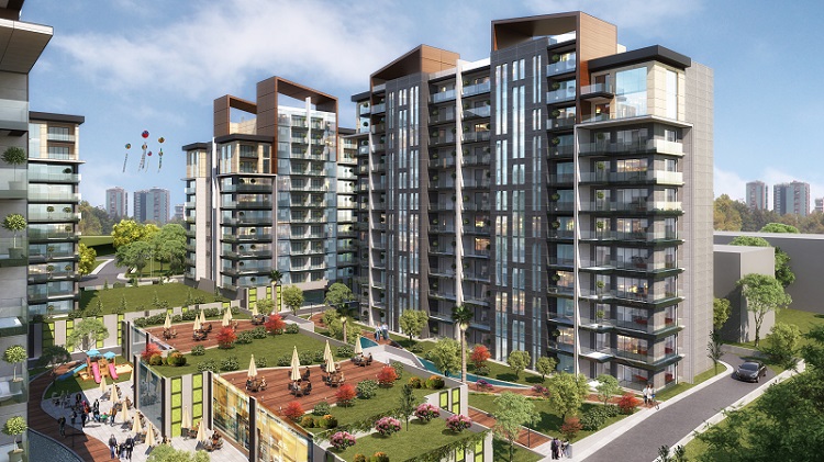 Off-Plan Istanbul Apartments - Basin Express - Landscaped gardens