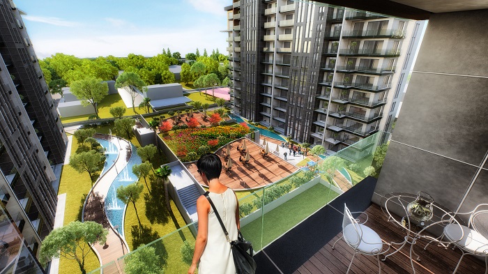 Off-Plan Istanbul Apartments - Basin Express - Nature view balconies