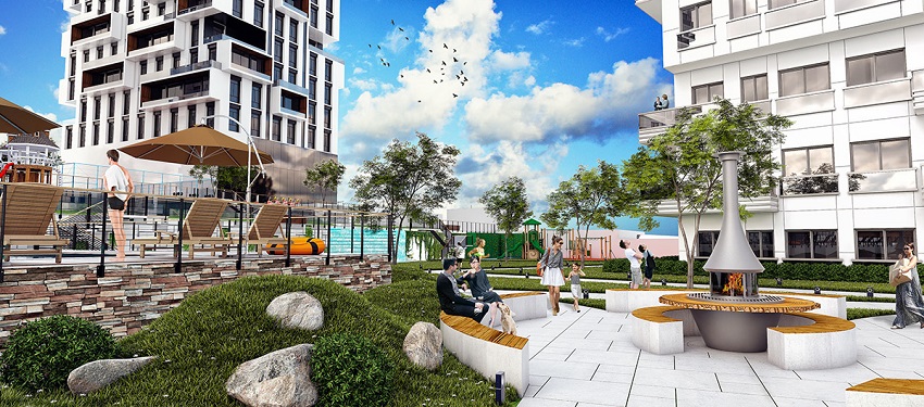 Sea View Esenyurt Apartments - Istanbul - BBQ area