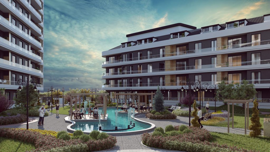 Luxury Istanbul Apartments - Turnkey In  Avcilar - Landscaped gardens 